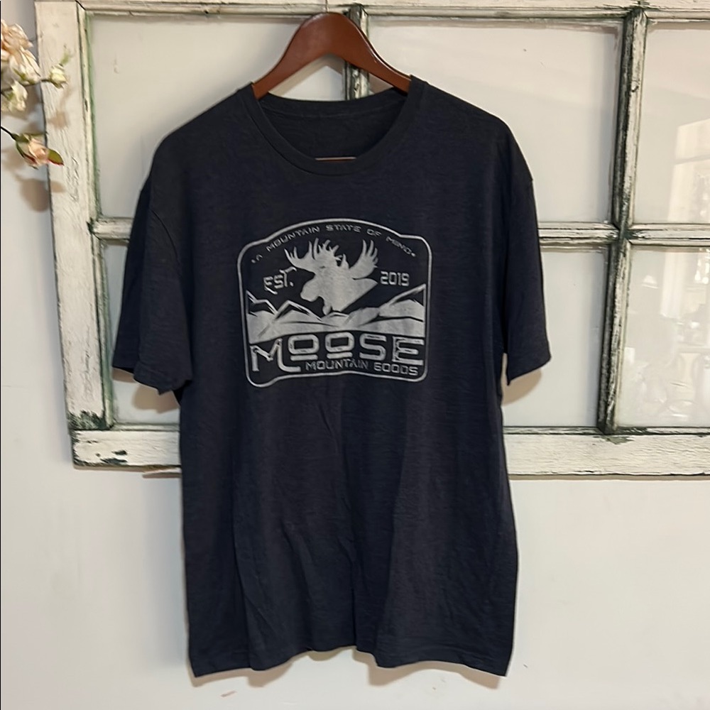 Black Short Sleeve Tee with Graphic Design
